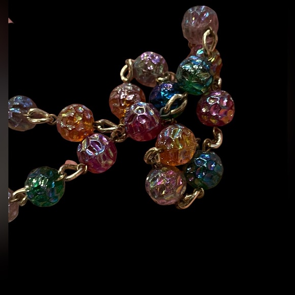 ❌sold in live❌Vintage Venetian style glass beaded necklace - Picture 5 of 8